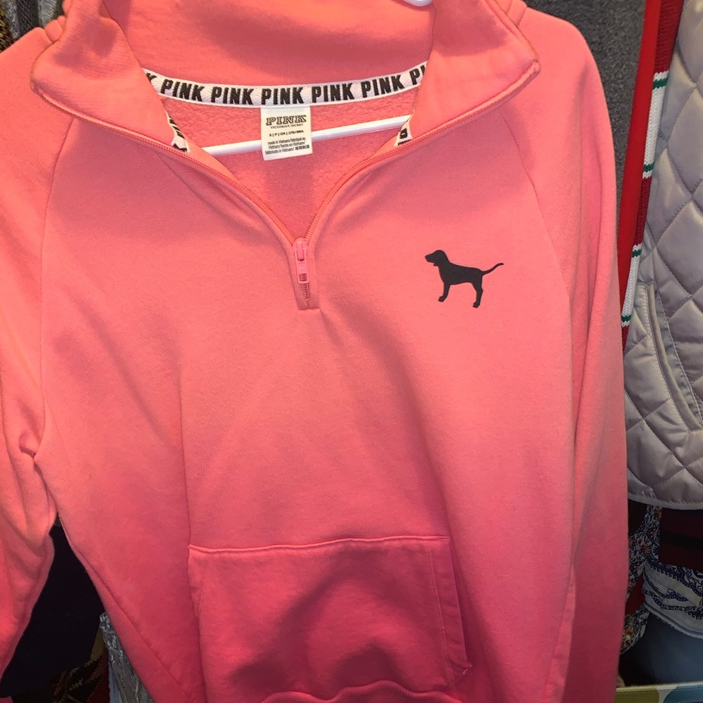 Pink Ombré Quarter zip